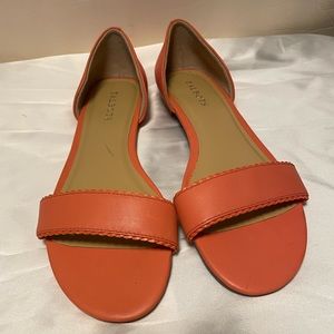 Talbots Lamar D Orsay Orange Blossum sandals 9.5